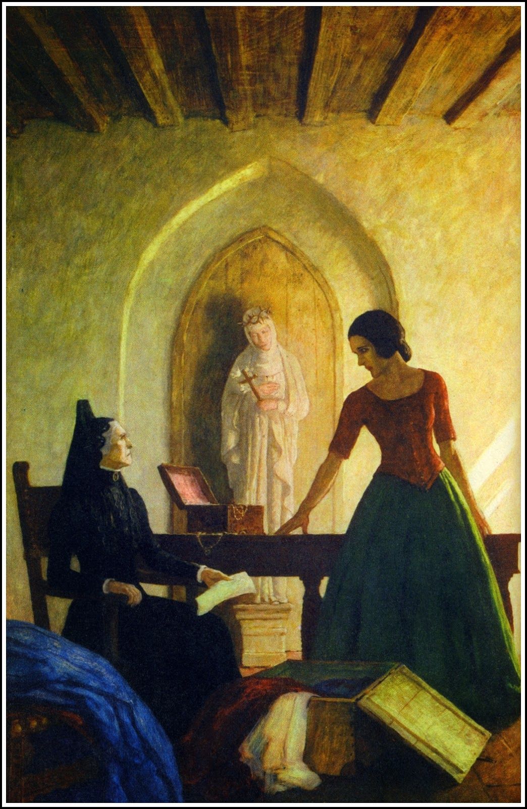 N.C. Wyeth: Ramona with her Guardian, CA 1939