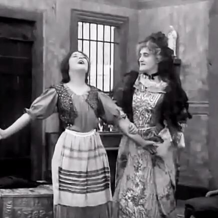 Mary Pickford (left) starred in D.W. Griffith's 1910 adaptation of Ramona.